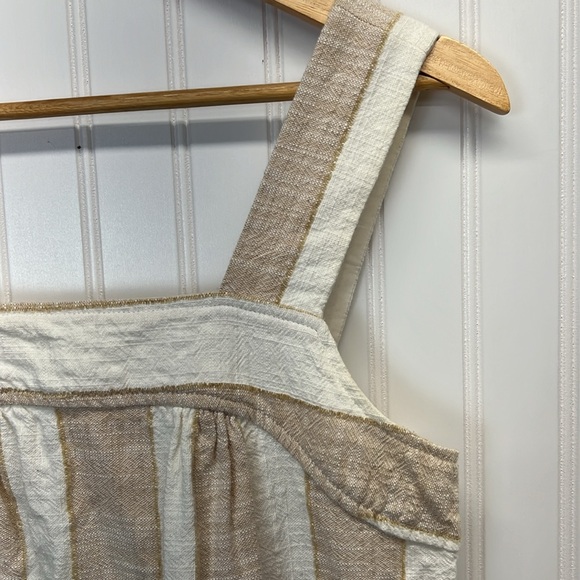 Maeve Anthropologie Striped Tonal  MIDI Dress Size XS Pockets Sleeveless‎ - Picture 5 of 8